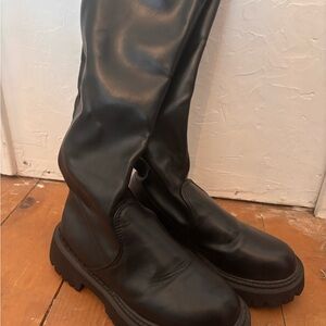 Women's Black Leather Boots